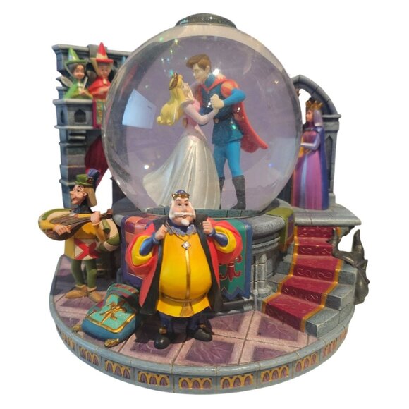 Disney Sleeping Beauty 40th Anniversary Musical Light Up Snow Globe 1999 Vtg - Picture 4 of 14